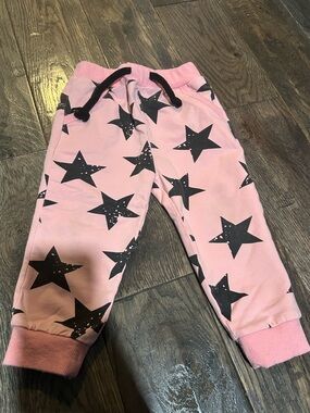 Kapital K Pink Star Print Jogger Pants Size 18 months